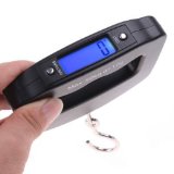 AFUNTA 50Kg 10g LCD Home Electronic Digital Portable Hanging Weight Hook Travel Luggage Scale