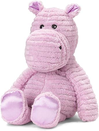 Intelex Hippo Figure My First Warmies Kids Stuffed Animal Toy, 13 inch Height, Lavender Scent, (MFW-HIP-2)