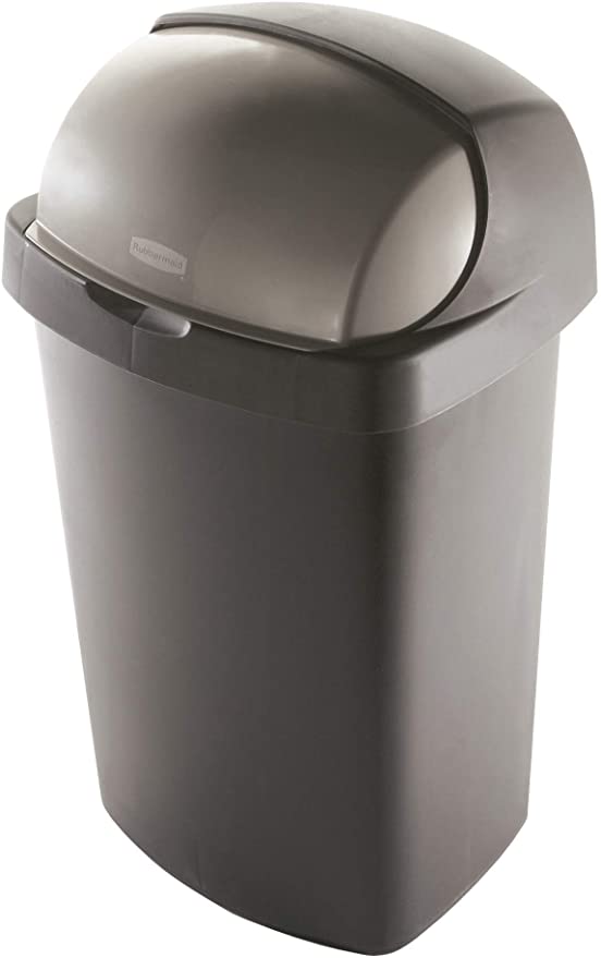 Rubbermaid 52-qt. Roll Top Waste Can (FG4A1500LTBRZ)