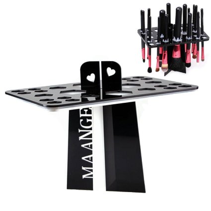 BESTOPE Collapsible Air Drying Makeup Brushes Holder Organizing Makeup Brush Tower Tree Rack Cosmetic Tool Holder