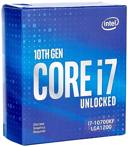 Intel 10th Gen Comet Lake Core i7-10700KF Processor 16M Cache, up to 5.00 GHz