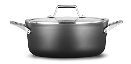 Calphalon 2029619 Premier Hard-Anodized Nonstick 5-Quart Dutch Oven with Cover, Black