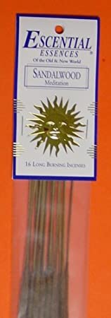 Sandalwood - Escential Essences Incense - 16 Sticks