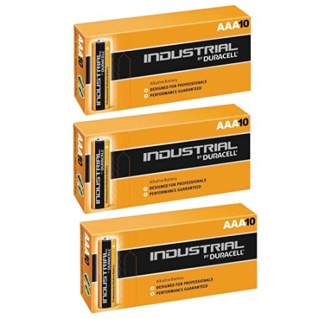 Duracell 30 X AAA Industrial Alkaline Battery - Orange