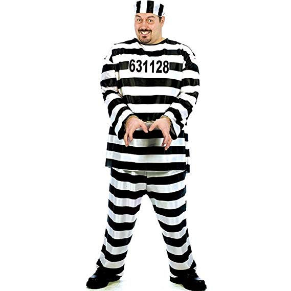 FunWorld Jailbird Or Prisoner Costume