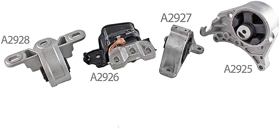 DNJ MMK1004 Complete Engine Motor & Transmission Mount kit for 2001-2007 / Dodge/Caravan, Gran Caravan / 3.3L, 3.8L