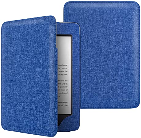 MoKo Case Fits All-New Kindle (10th Generation, 2019) / Kindle (8th Generation, 2016), Premium Protective Cover Shell with Auto Wake/Sleep Function - Denim Indigo