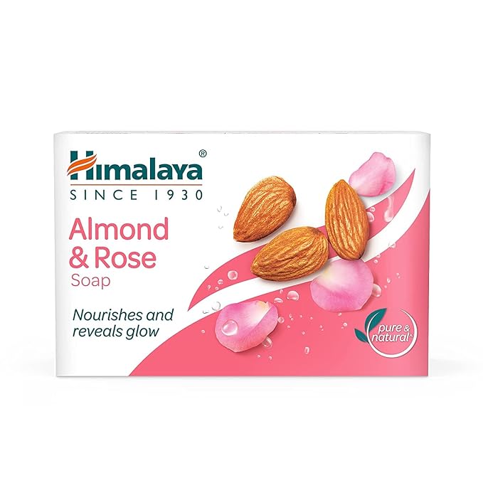 Himalaya Moisturizing Almond and Rose Soap, 125g