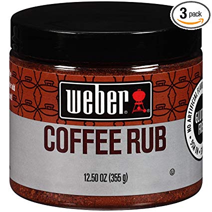 Weber Gourmet Coffee Rub, 12.5 Ounce, (Pack of 3)