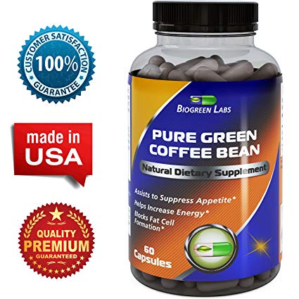 Extra Strength Green Coffee Bean Extract Pills - 800 mg Pure Premium Beans - Best Natural Max Weight Loss Supplement   Super Cleanse Benefits - Raw Fat Burner Antioxidant Extracts