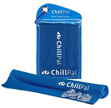 Chill Pal Mesh Cooling Towel (Blue, 12 x 40 inch)