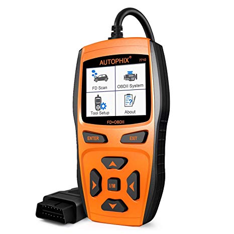 AUTOPHIX Car Code Reader OBD2 Scanner Auto OBDII Scan Tool for Vehicle Checking Engine Light Car Diagnostic Scan Tool- Orange (7710)