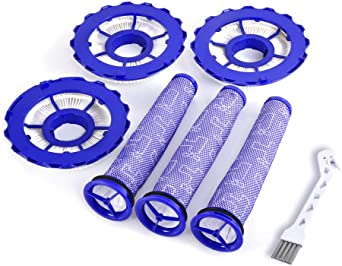 Mochenli 3 Pack HEPA Post-Motor Filters & 3 Pack Pre-Motor Filters Replacement for Dyson DC40, Dyson Animal, Multi Floor, Origin and Total Clean Vacuums, Compare to Part 923587-02 & 922676-01