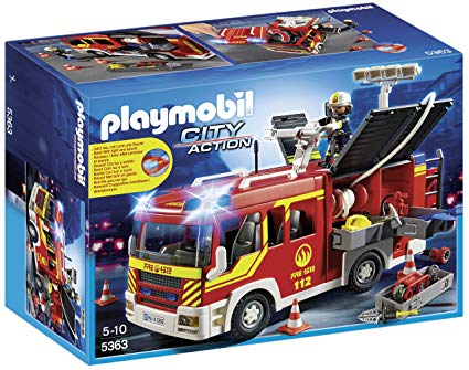 Playmobil 5363 City Action Fire Engine with Lights and Sound