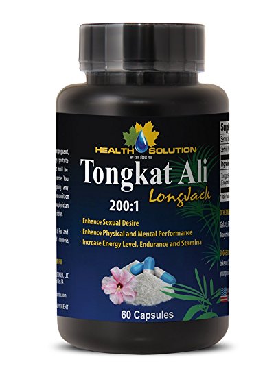 Longjack tongkat ali - Tongkat Ali 200:1 Premium Extract - Energy and endurance (1 Bottle - 60 Capsules)
