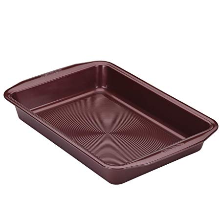 Circulon 47883 Nonstick Bakeware Baking Pan / Nonstick Cake Pan, Rectangle - 9 Inch x 13 Inch, Red