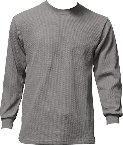 Men's Heavyweight Waffle Thermal Long Sleeve Crew Neck Top