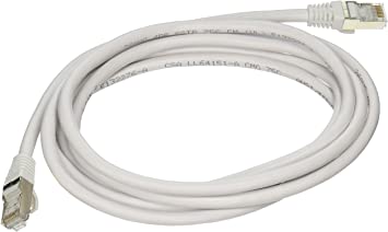 C2G 00920 Cat6 Cable - Snagless Shielded Ethernet Network Patch Cable, White (7 Feet, 2.13 Meters)