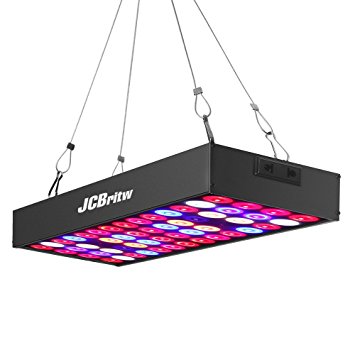 LED Grow Light Panel Full Spectrum with UV & IR JCBritw 30W Growing Lamps Aluminum Made with Extendable Jack for Veg and Flowering Hydroponic Indoor Greenhouse Planting