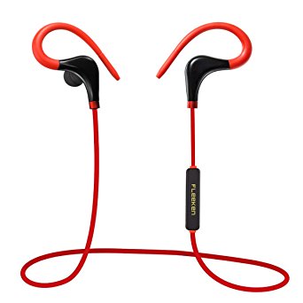 Fleeken (TM) Bluetooth V4.1 Wireless Sport Stereo Headphones In-Ear Noise Cancelling Sweatproof Headsets with Built-in Mic