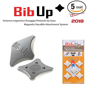 BibUp 3.0 Magnetic RaceBib fixing system 5 COUPLES !!!