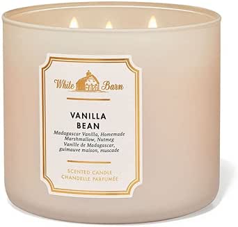 Bath & Body Works White Barn Vanilla Bean 3 Wick Scented Candle 411g/14.5oz