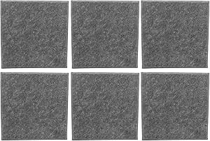 SoundAbsorbing Board, 6Pcs Polyester Fiber Acoustic Absorbing Panel Soundproof Fireproof Silencer Panels(Gray) other