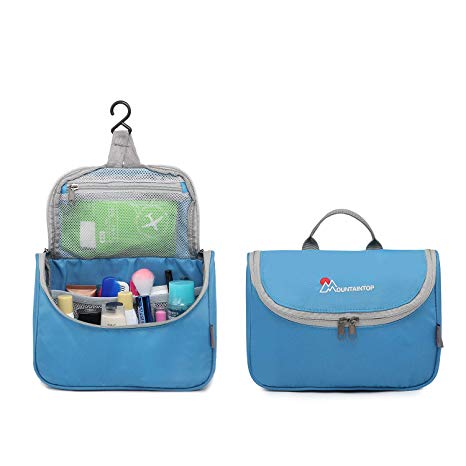 Mountaintop Toiletry Bag for hanging up for travel vacation, 23.5 x 18 x 6 cm