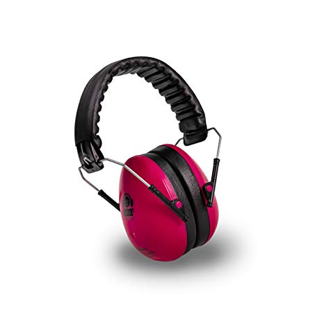 Ems for Kids Earmuffs - Pink. The Original Folding Children's Earmuff Since 2007. Use at Loud Events Including NASCAR, air Shows, Concerts, Festivals and More!