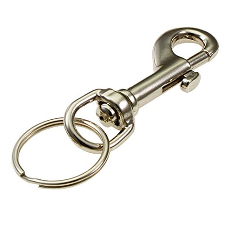Lucky Line Bolt Snap Key Ring, Nickel Plated (4511)