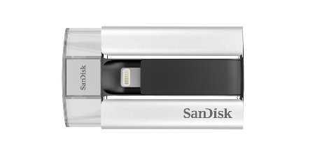 SanDisk iXpand 16GB USB 2.0 Mobile Flash Drive with Lightning connector For iPhones, iPads & Computers- SDIX-016G-G57