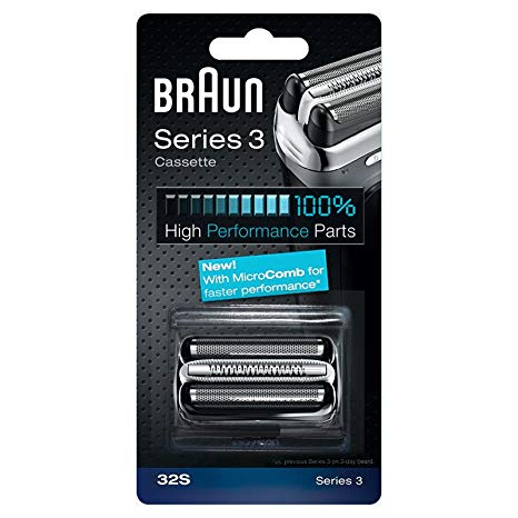 Braun Replacement Foil & Cutter Cassette - 32S, Series 3 - Silver
