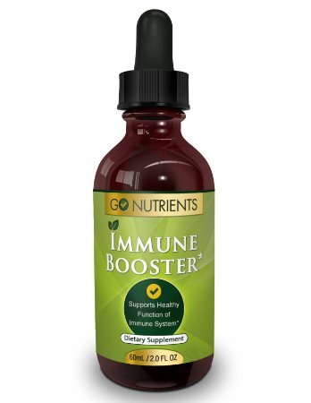 Immune Booster - Herbal Support Supplement Includes 2 Kinds of Echinacea Goldenseal Etc - Large 2 Oz Bottle