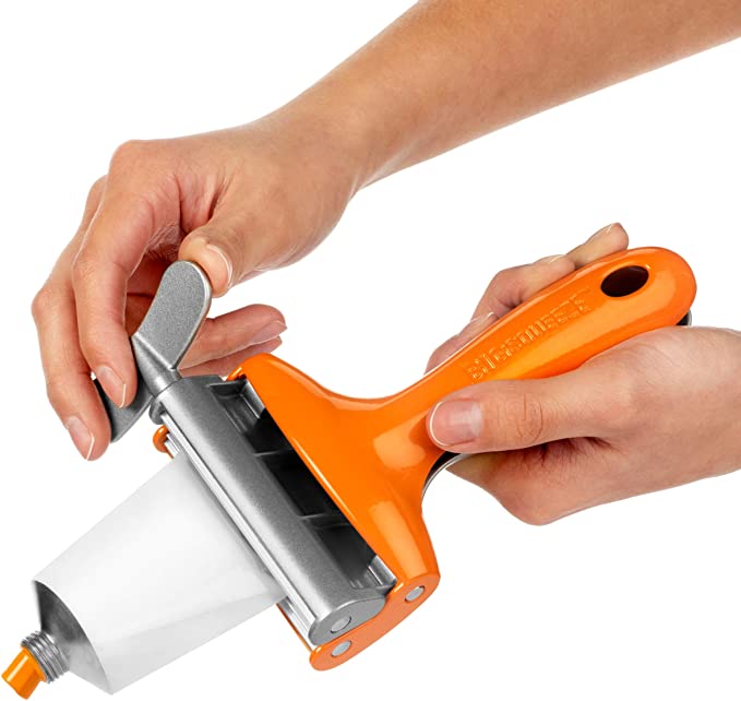 Big Squeeze Tube Squeezing Tool – Waste Less, Save More – Professional-Grade Metal Tube Squeezer, Ideal for Artists and Stylists – Works with Paint, Hair Dye, Prescription Creams, Cosmetics (Orange)