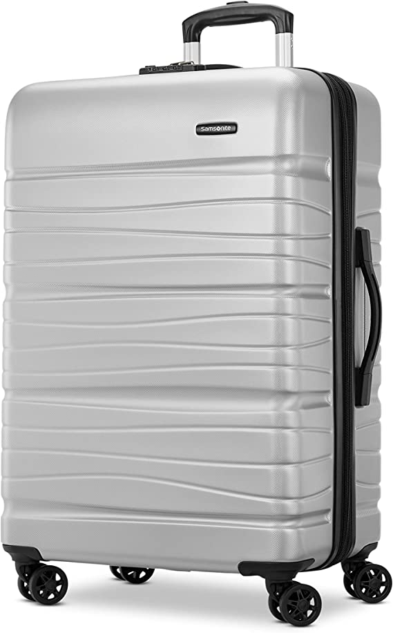 Samsonite Evolve SE Hardside Expandable Luggage with Double Spinner Wheels, Arctic Silver, Large