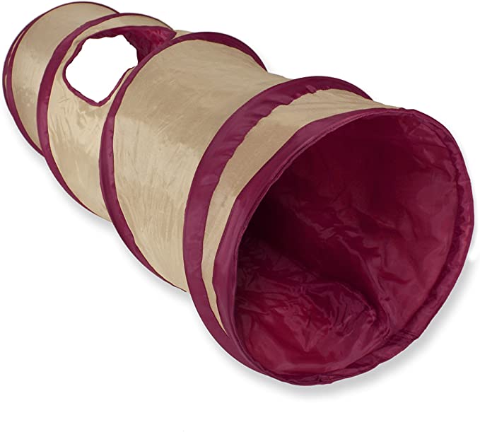 SmartyKat, Crackle Chute, Interactive Tunnel Cat Toy, Pop-Up and Foldable Hideout, with Crinkle Sound