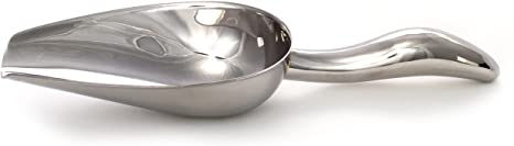 5 oz Stainless Steel Scoop, 8.25” Long by 2.75” Wide | Dishwasher Safe
