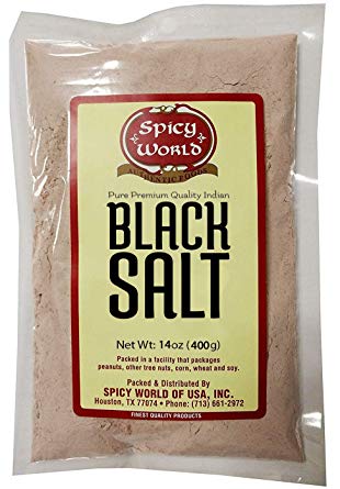 Spicy World Indian Black Salt 14 oz - Pure, Unrefined, & Natural (Kala Namak)