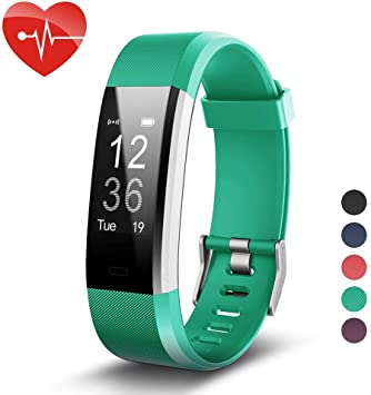 007plus Fitness Tracker HR, ID115 Plus Activity Tracker with Heart Rate Monitor, IP67 Waterproof Smart Watch with Step Counter Calorie Counter Sleep Monitor Pedometer Watch