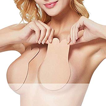 Aisxle Lift up Invisible Bra Tape, Adhesive Backless Nipplecovers, Breast Pasties Push up Strapless Self Sticky Bra for Women