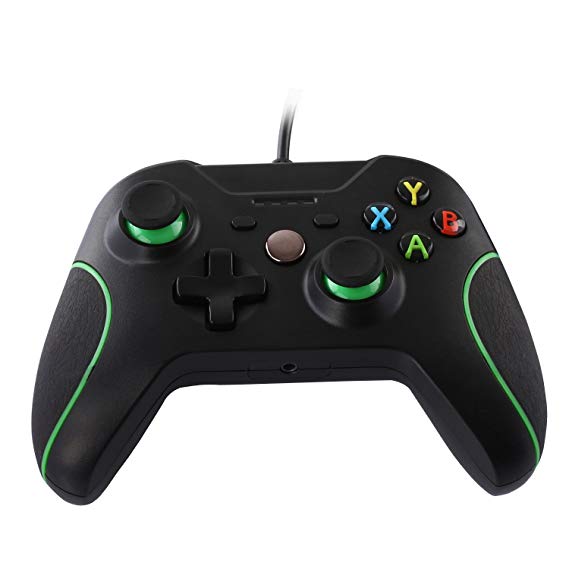 JAMSWALL Xbox One Game Controller USB Wired Gamepad, Replacement Joystick Joypad, for Microsoft Xbox One/Xbox One S/PC Windows