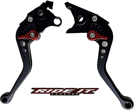 Short Brake and Clutch Levers for SUZUKI HAYABUSA/GSXR1300 99-07,DL1000 Vstrom 02-17,GSX650F 08-15,TL1000R 98-03,SV1000/S 03-07,GSX1400 01-07,GSX1250F 10-16,GSF1250 07-15,GSF1200 01-06