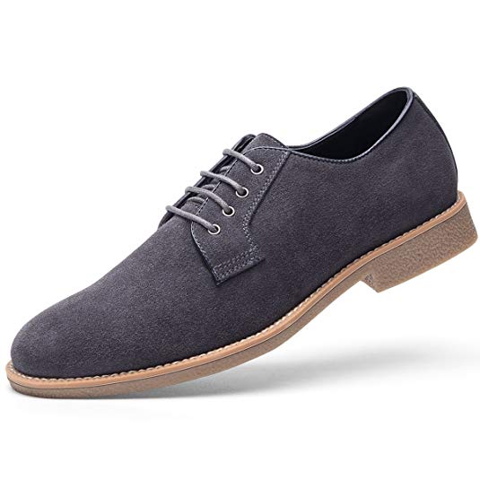GOLAIMAN Men's Suede Dress Shoes Casual Lace up Oxford Shoes