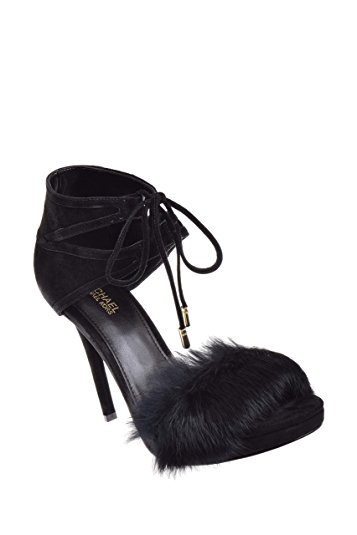 Michael Kors Remi Fur Suede Sandal