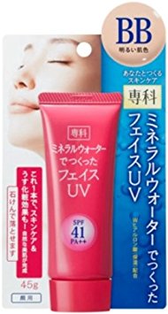 Shiseido SENKA | Makeup Foundation | Mineral Water Face UV Cream SPF41 PA   45g, Light Beige