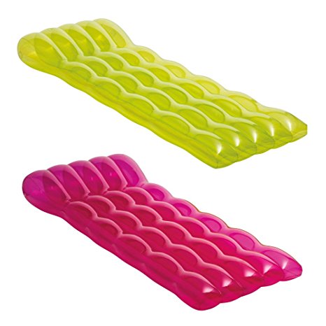 Intex Color Splash Inflatable Lounge, 75" x 32", 1 Pack (Colors May Vary)