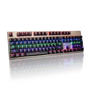 SADES Mechanical Gaming Keyboard 104 Keys RGB Backlit Wired with Blue Switches