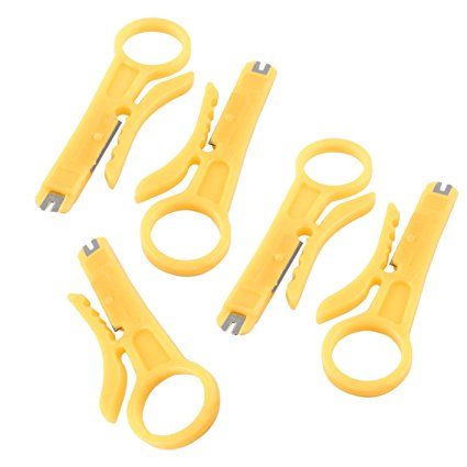 TOOGOO(R) RJ45 Cat5 Network Wire Cable Punch Down Cutter Stripper 5 Pcs