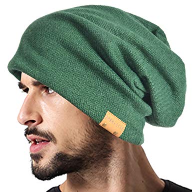 VECRY Men Oversized Slouch Beanie Large Skullcap Knit Hat