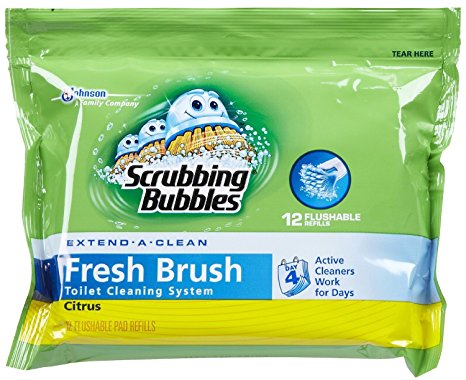 Scrubbing Bubbles  12 Fresh Brush Refill Boxed